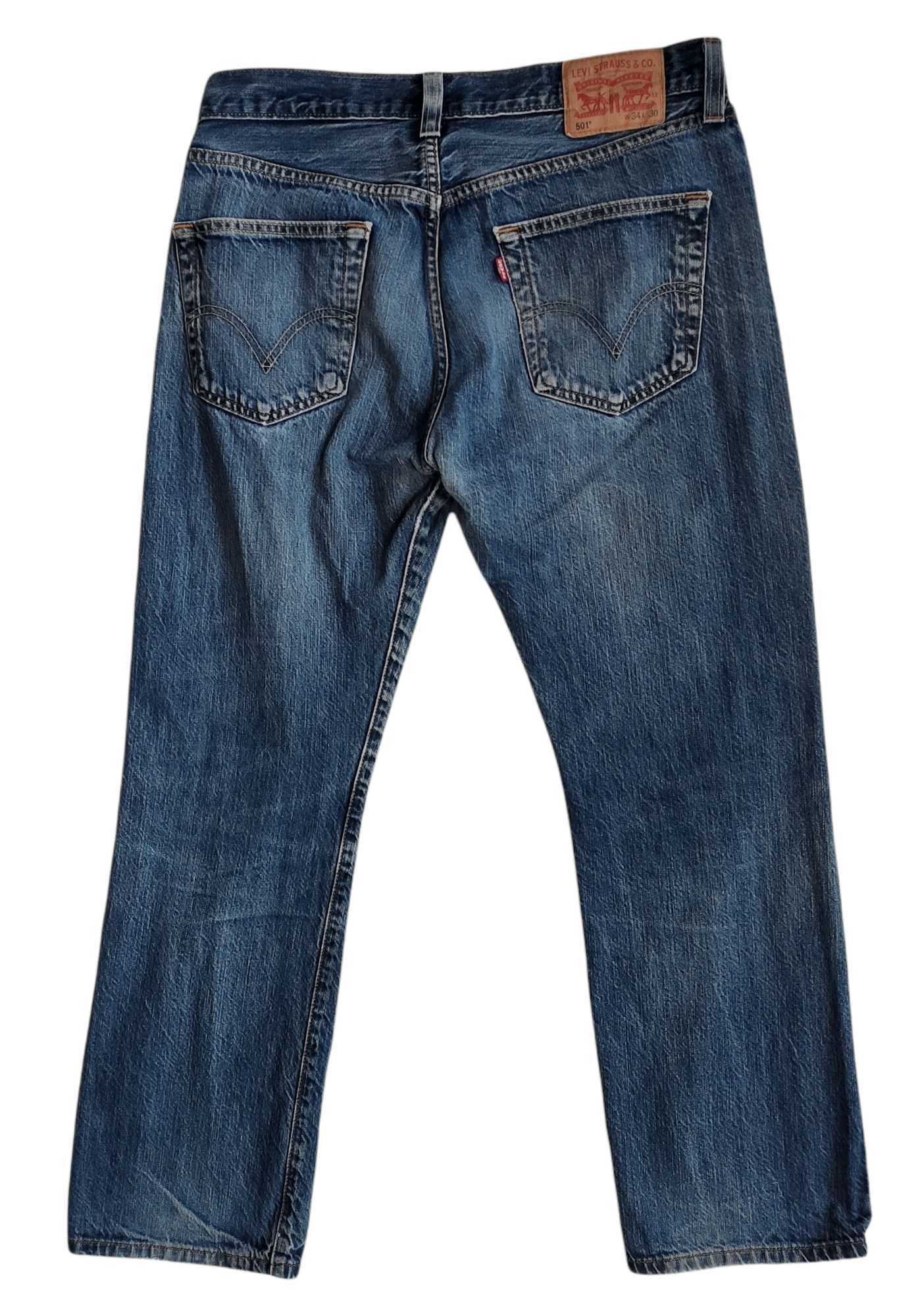 Levi's 501 W34/L30, spodnie jeansowe, stan bardzo dobry