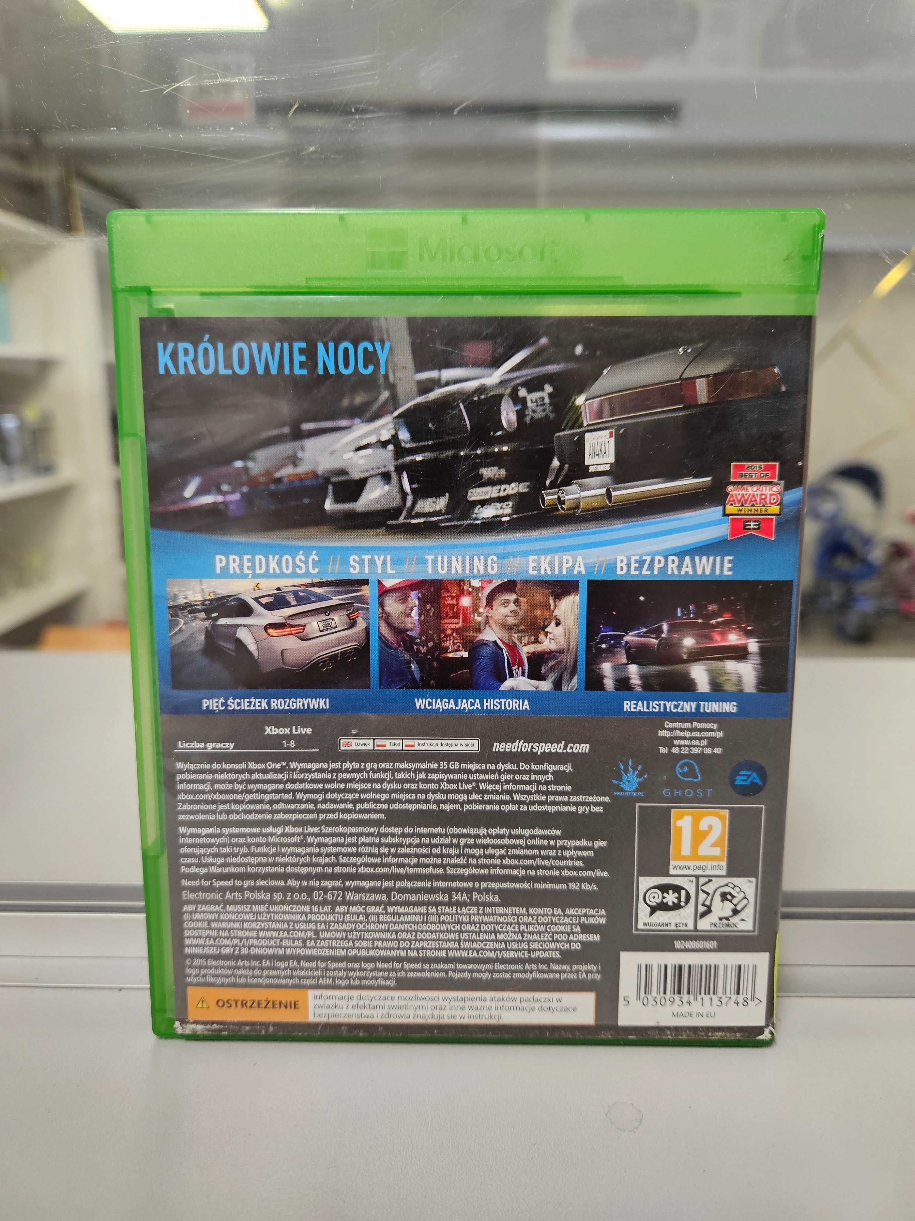 Gra na XBOX One - Need For Speed - Wersja po POLSKU !!!