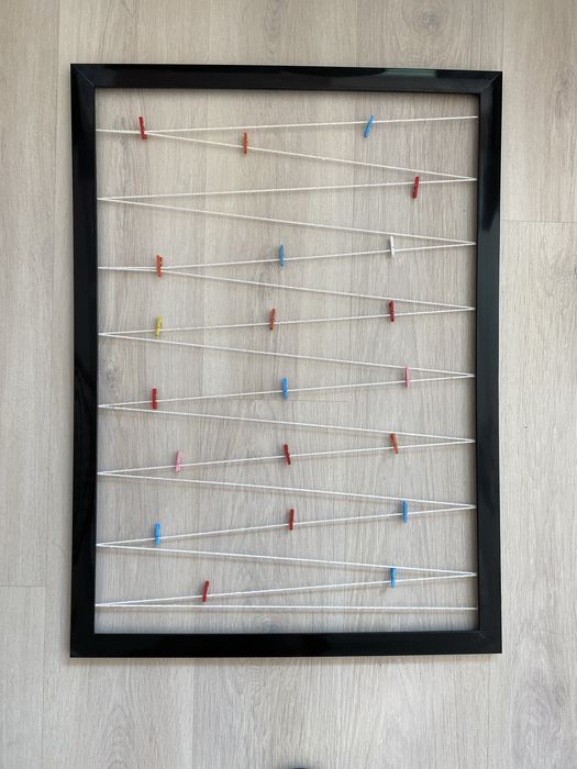 Ramka na zdjęcia sznurkowa galeria na zdjecia 55x75 czarna jak nowa