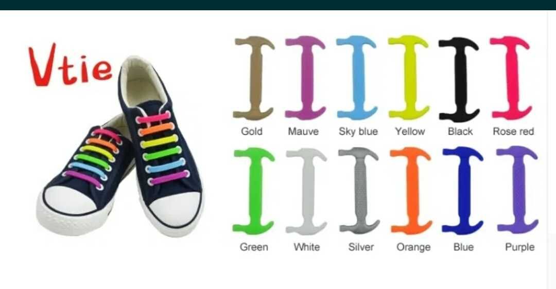 Силиконовые шнурки ленивые антишнурки 16 штук в упаковке