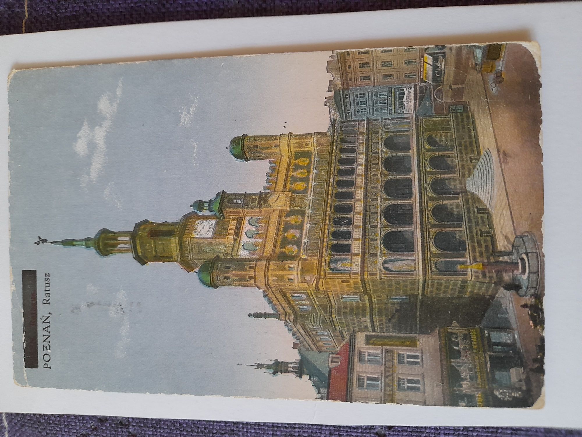 Sprzedam pocztówkę 1929 r. Ratusz Poznań