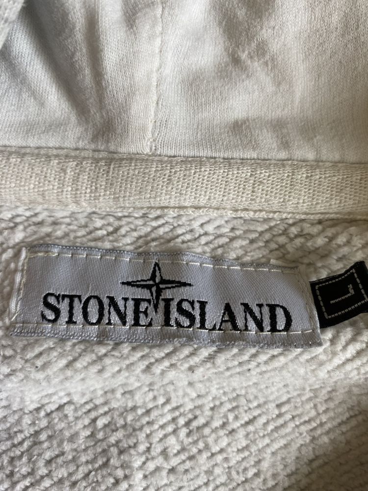 Bluza z kapturem rozsuwana stone island dres