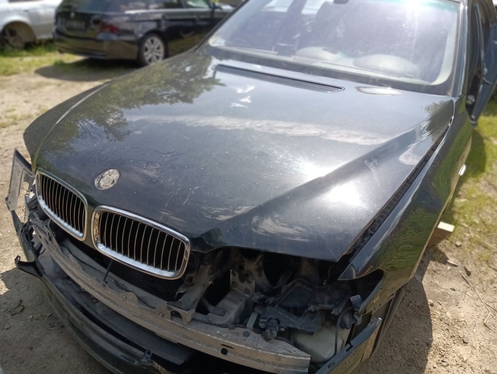 BMW E65 MASKA przód BLACK SAPPHIRE 476/9 błotnik PRAWY lewy pas belka