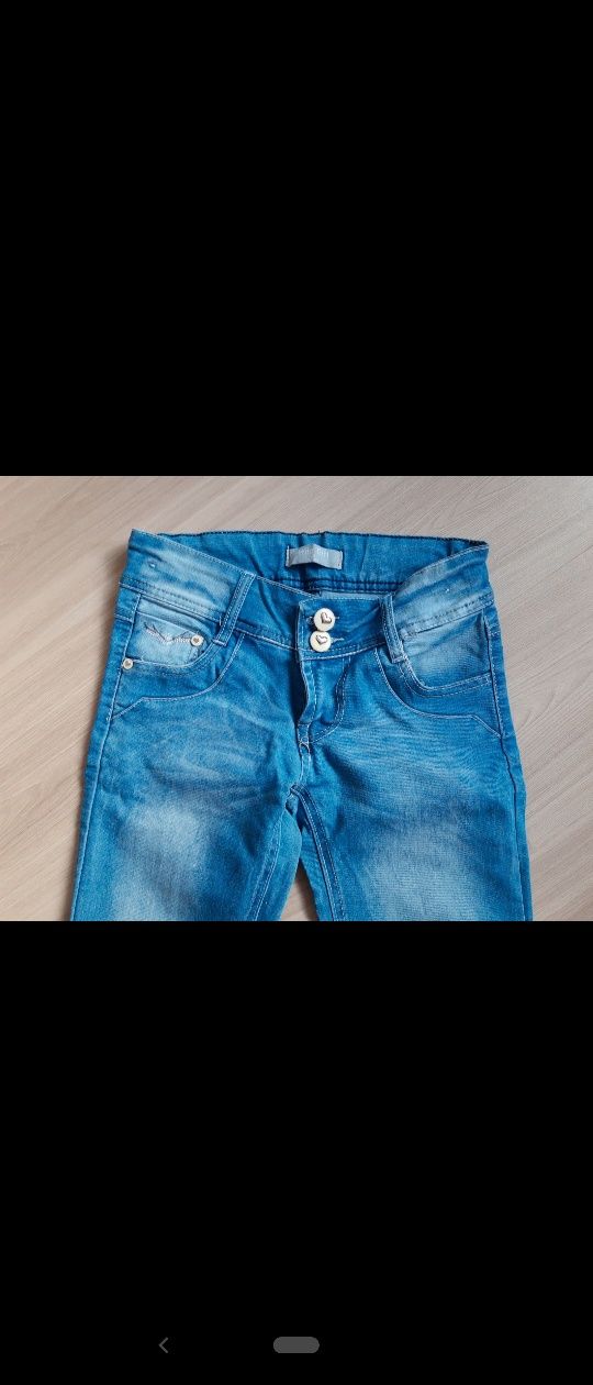jeansy dla dziewczynki r 146
