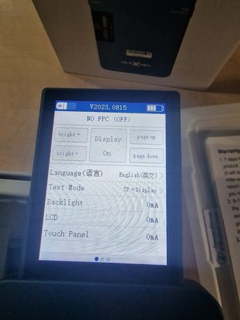 S800 ultra test box.  Tester lcd