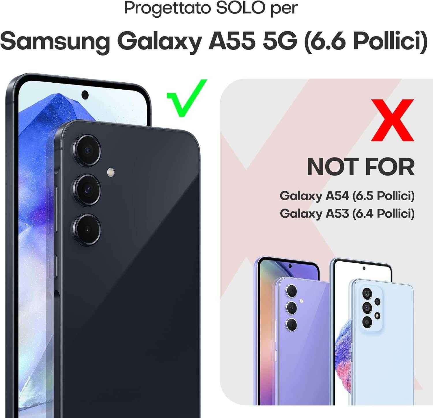 Tauri etui antypoślizgowe do Samsung Galaxy A55 5G 2x szkło hartowane