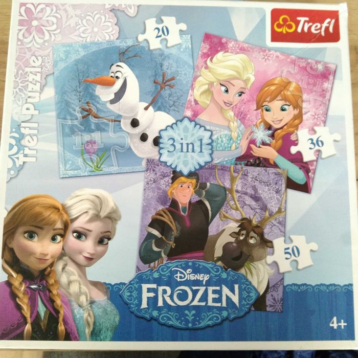 Puzzle Trefl Disney Frozen 4+ (3 in 1)