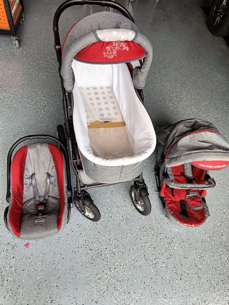 Wózek Baby Merc 3w1, w bardzo dobrym stanie.