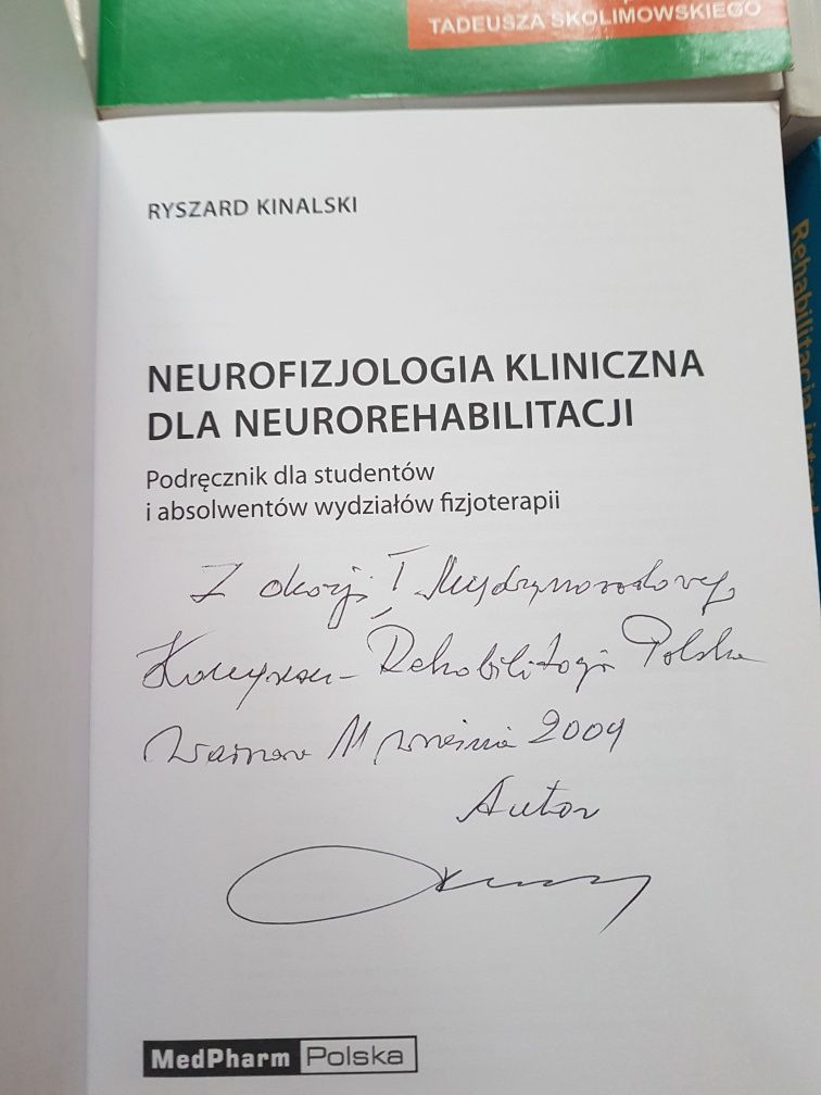 książka z autografem neurofizjologia kliniczna dla neurorehabilitacji