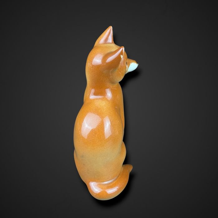Figurka porcelanowa lis Łomonosow b51/09391