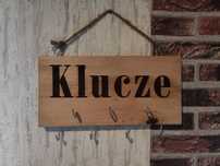 Drewniana zawieszka ,wieszak na klucze