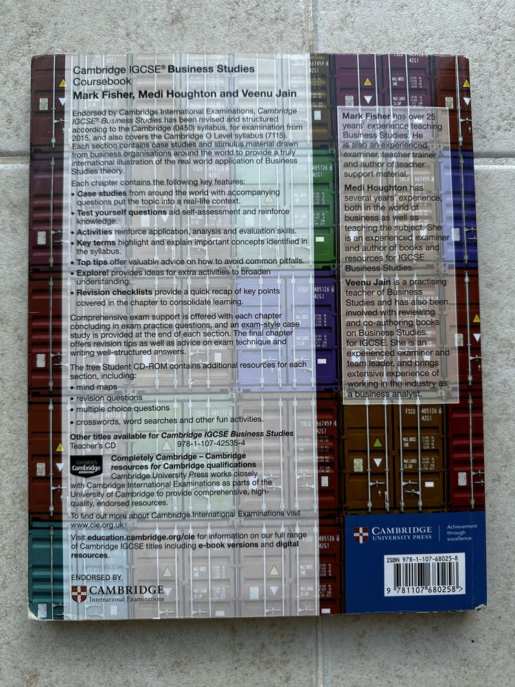 Cambridge IGCSE Business Studies Coursebook – Mark Fisher