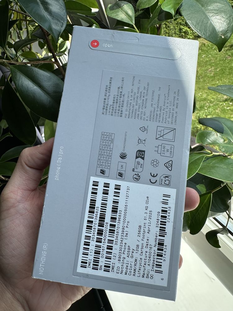 Smartfon Nothing Phone (3a) Pro 12 GB / 256 GB 5G Szary Grey