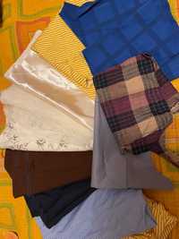 Остатки ткани портьерная 2 вида и тюль, костюмная и ситец по 3-4 вида