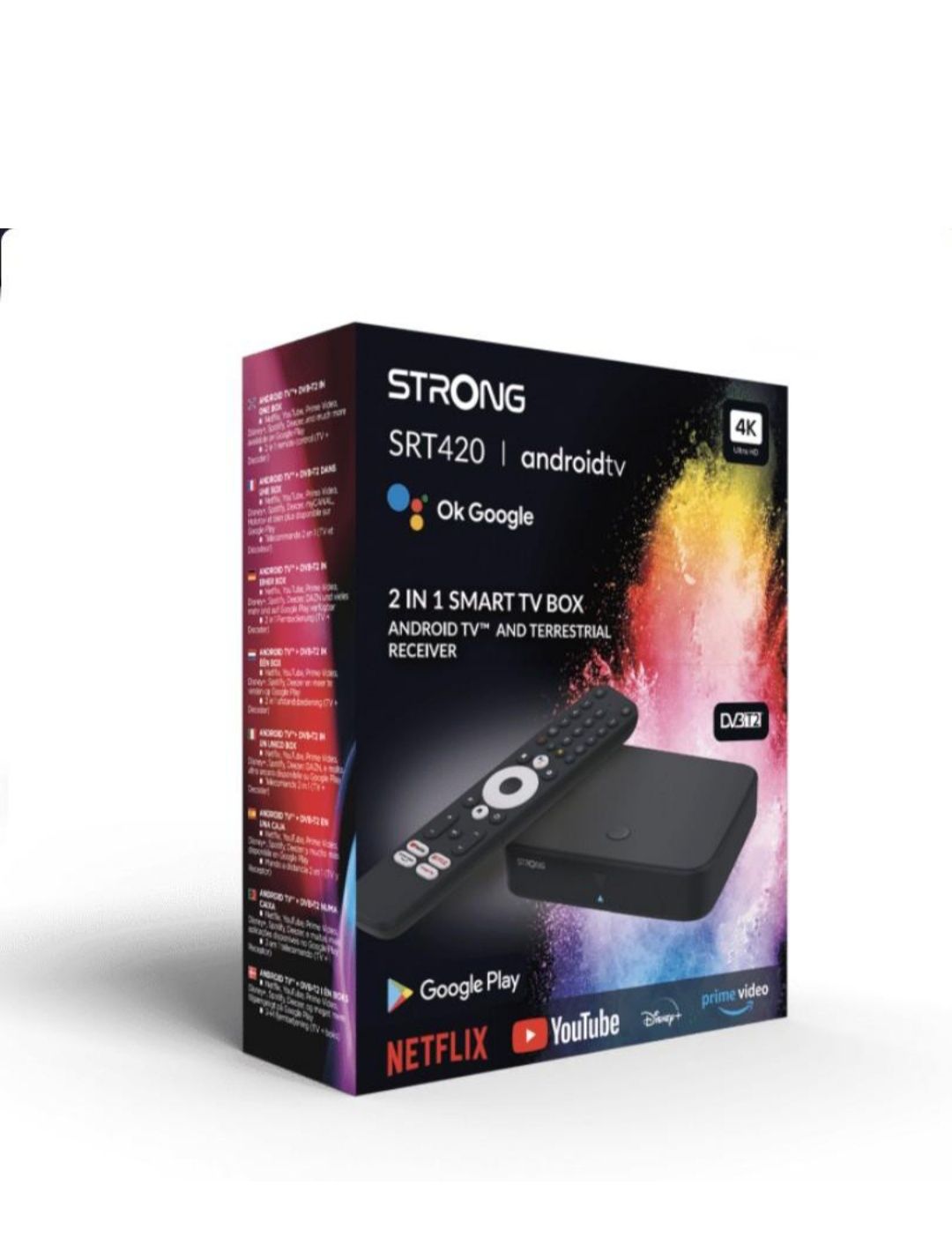 Медіаплеєр Strong SRT 420 ( Android TV та ефірний приймач ).