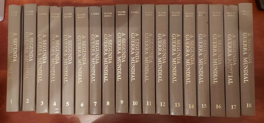 Colecção "A Segunda Guerra Mundial" de Claude Bertin - 18 livros