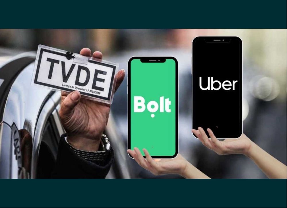 Slotes e servicos TVDE BOLT E UBER