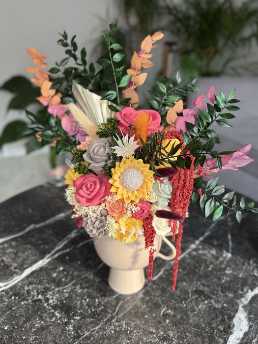 Flowerbox świec - jesienny