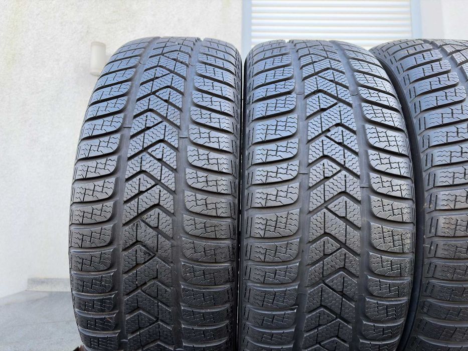 4szt zimowe 225/55R17 Pirelli 7,2mm 2022r świetny stan! Z758 gwarancja