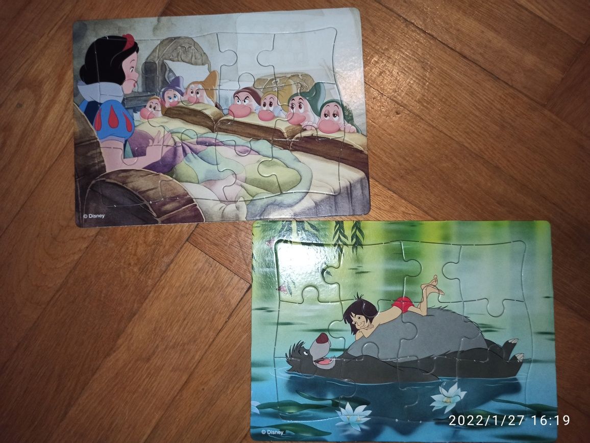 Puzzle układanka Disney Śpiąca królewna Księga Dżungli 12 el.