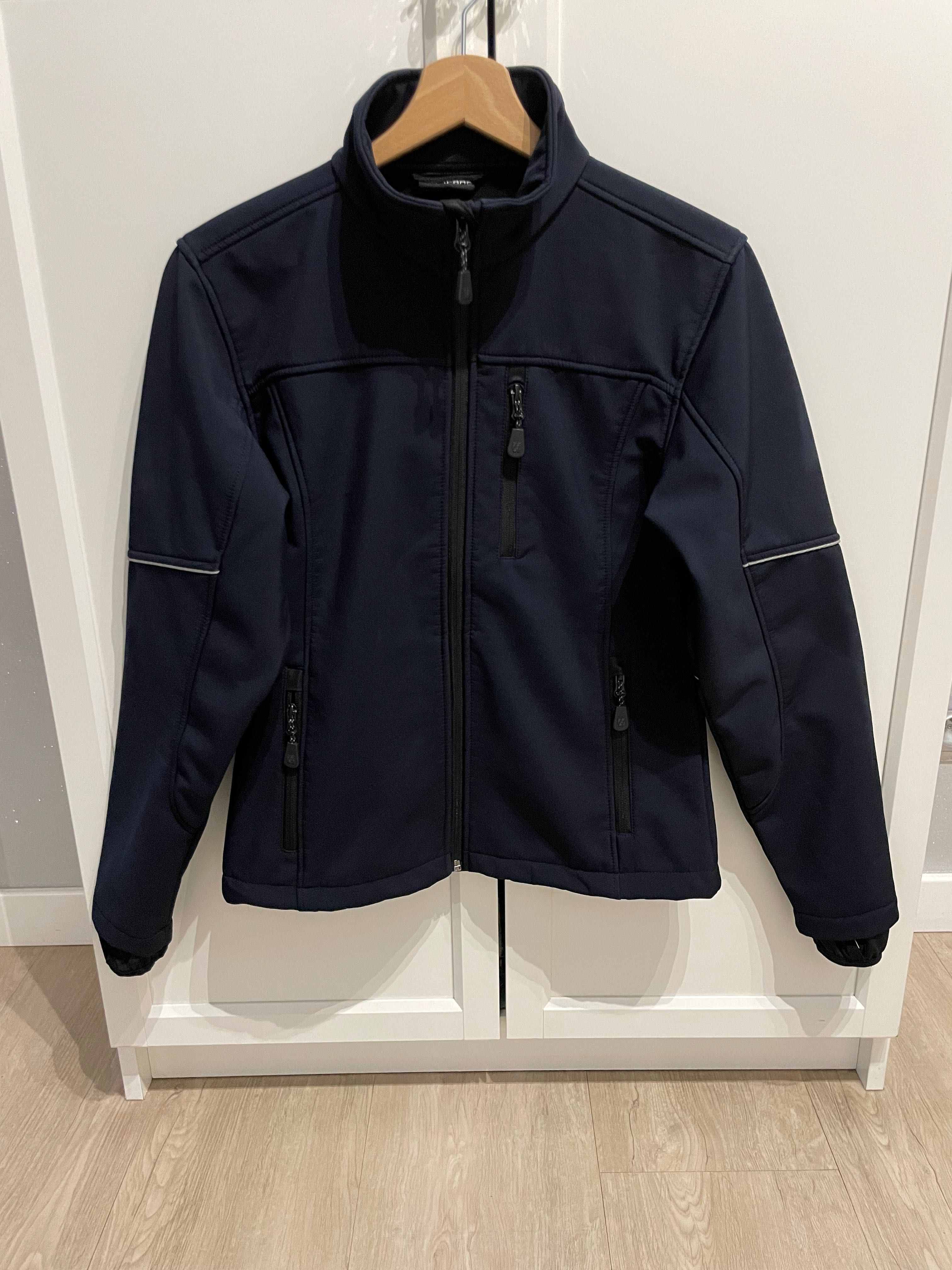wiosenna granatowa damska kurtka Soft Shell Hurricane r. M 38