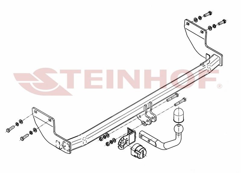 HAK HOLOWNICZY + Moduł 7pin do Kia Venga 3/5 drzwi od 2009