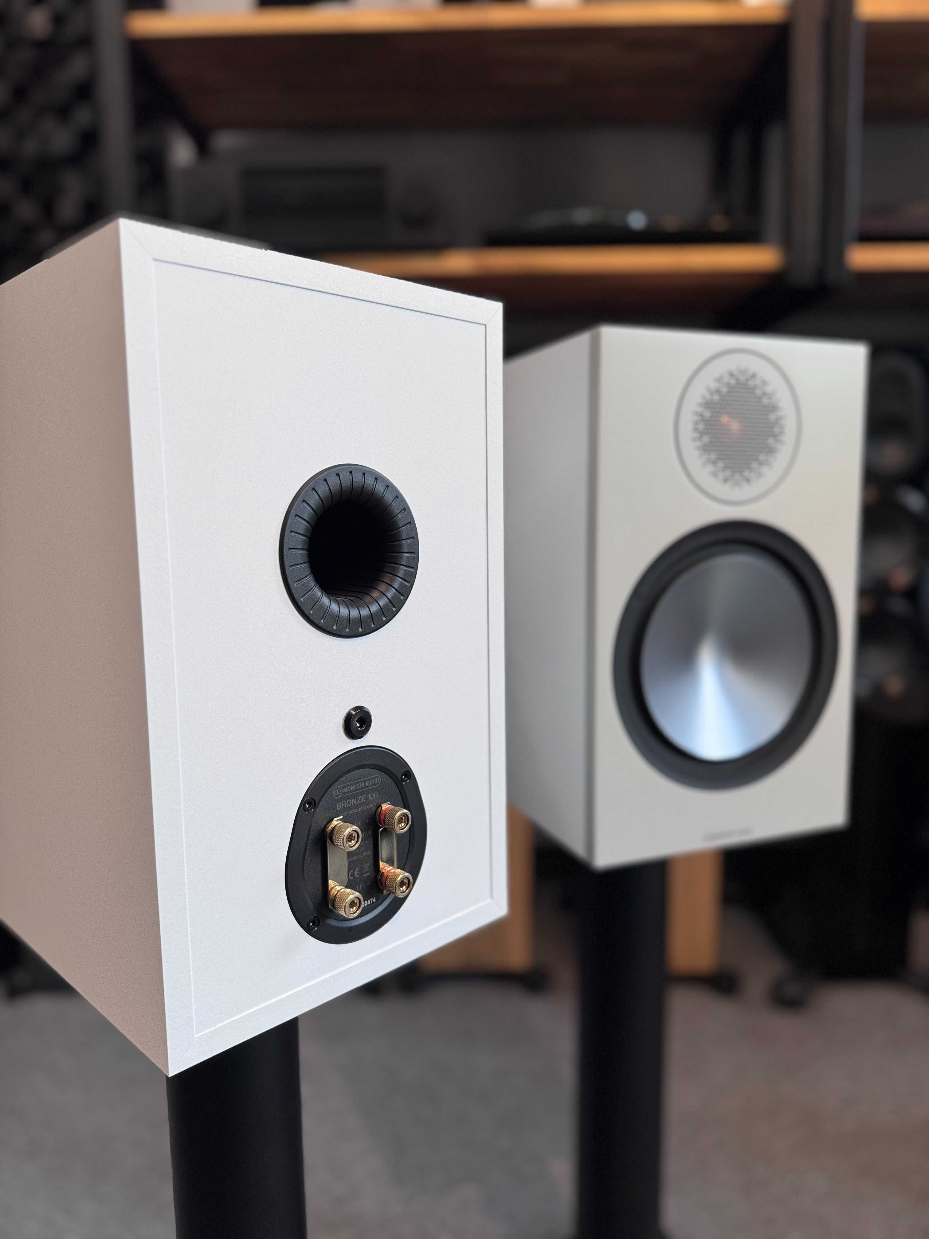 Monitor Audio Bronze 100 Białe Kolumny podstawkowe OUTLET SKLEP