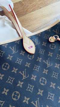 Louis Vuitton Neverfull inicjał grawer personalizacja