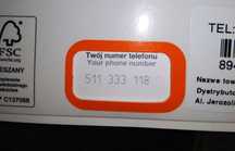 511 _ 333 _ 118 Złoty prosty numer nowy starter Orange