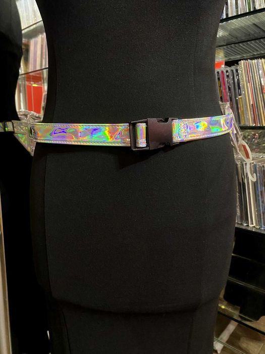 Женская бананка кросс боди, прозрачная сумка голограмма , шопер