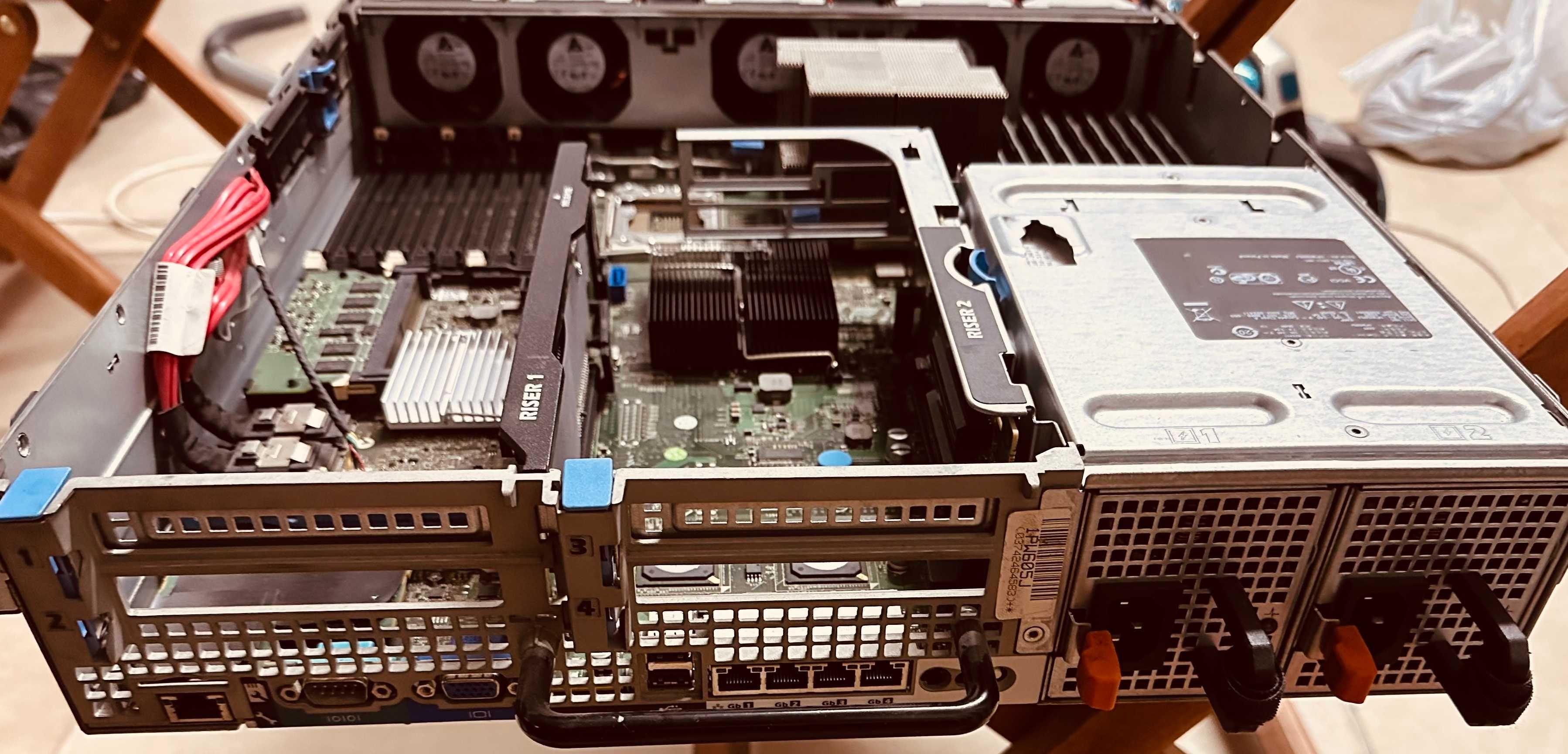 Servidor Dell PowerEdge R710 1 CPU 6 cores 2.80Ghz 72GB 6 discos 2TB