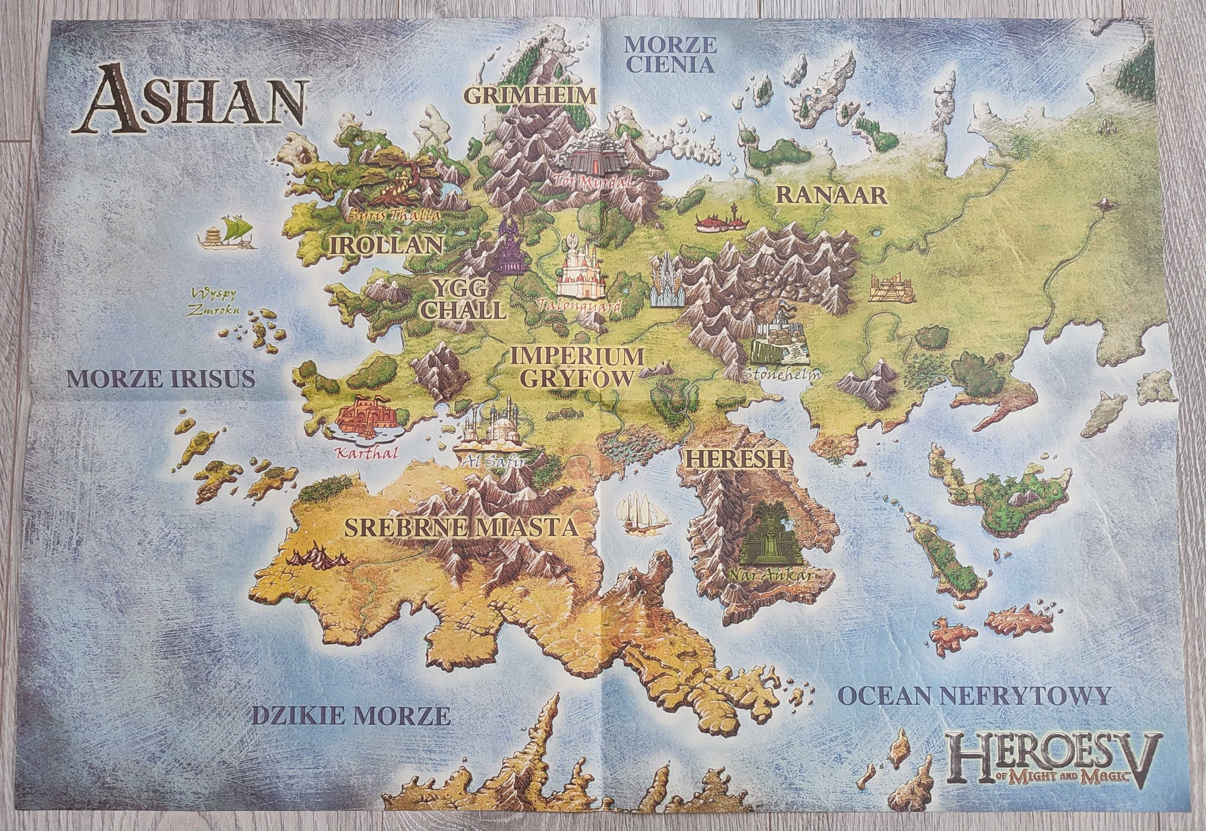 Heroes of Might and Magic V Edycja Kolekcjonerska, mapa, dodatki (PC)