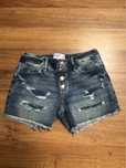 Spodenki jeansowe Abercrombie kids 13/14 niebieskie postrzępione