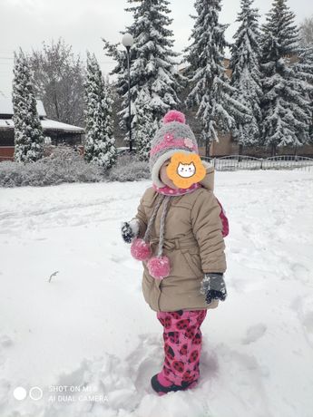 Дитяча зимова куртка-пальто.