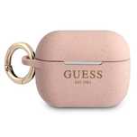 Etui Guess Silicone Glitter Na Airpods Pro - Różowe