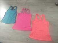 3 koszulki sportowe S h&m champion