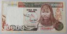 Nota 10000 Pesos - Colombia