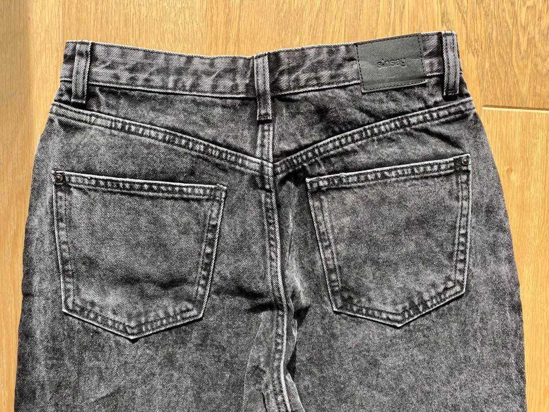 Nowe jeansy mom high waist szare dżinsy Sinsay rozmiar 34 36