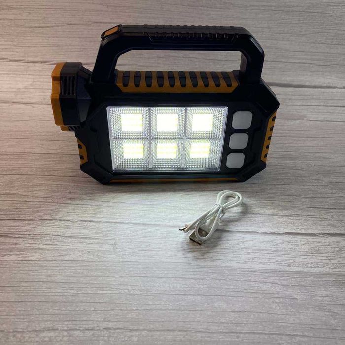 Ультра яркий фонарь USB зарядка, солнечная панель