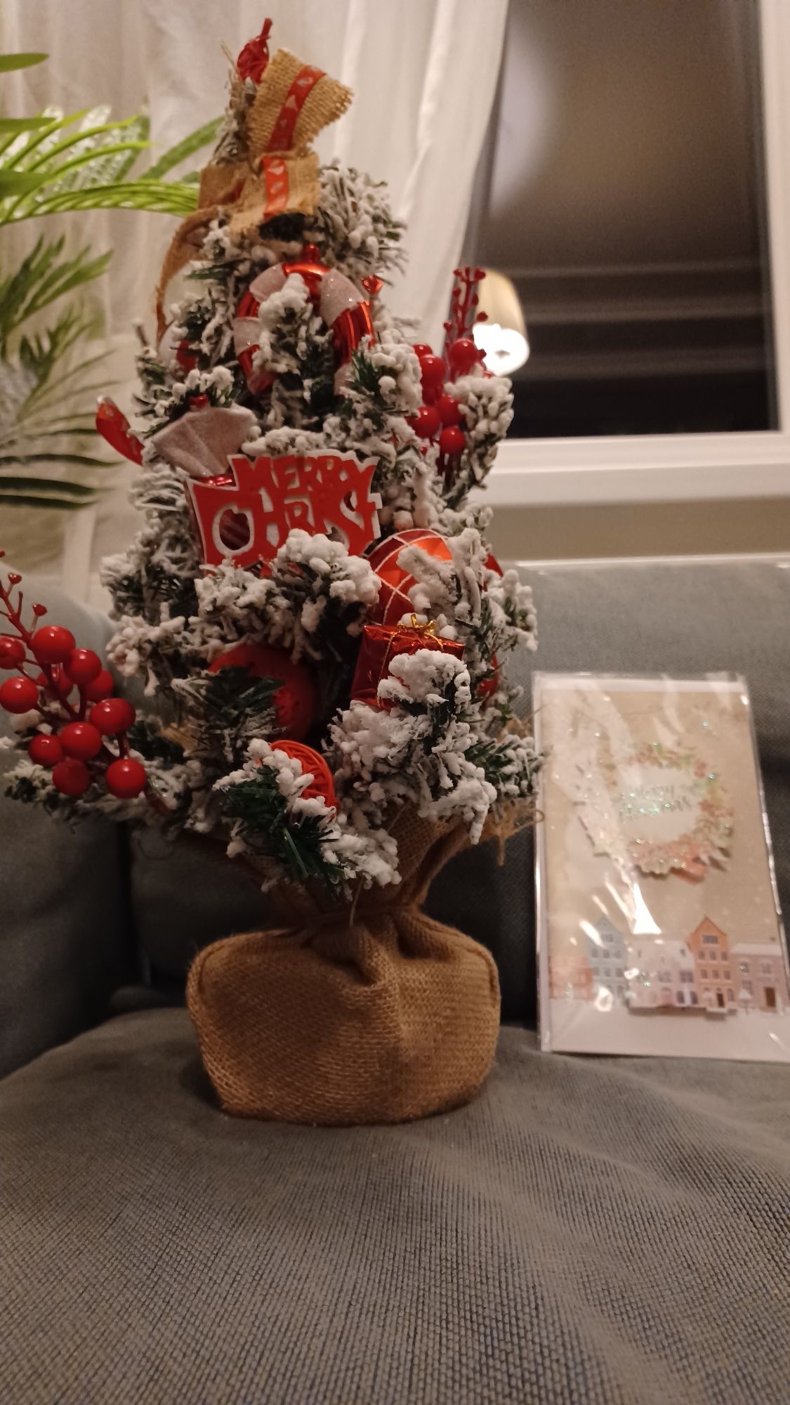 Sztuczna choinka  50 cm Mała na biurko  Boże Narodzenie Dekoracje Stoł