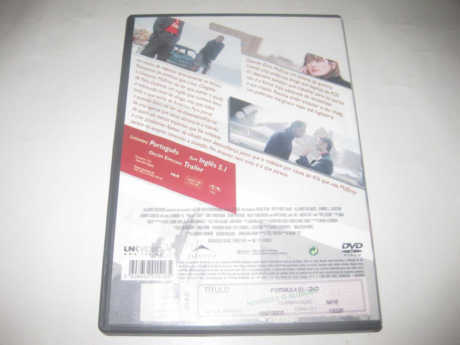 DVD "Fórmula 51" com Samuel L. Jackson