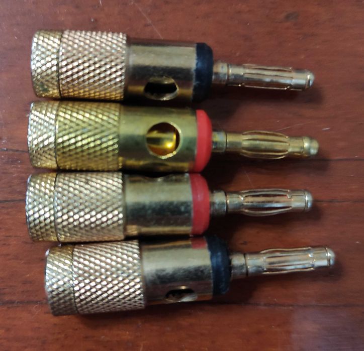 Коннекторы бананы для акустических систем IXOS, FOSPOWER, PRO SIGNAL.