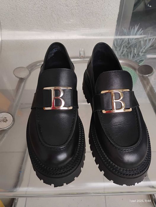 Mokasyny/ Loafersy skórzane Badura r. 38
