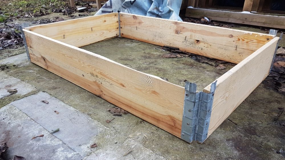 Nadstawki paletowe drewniane składane 120x80x20 skrzynka na warzywa