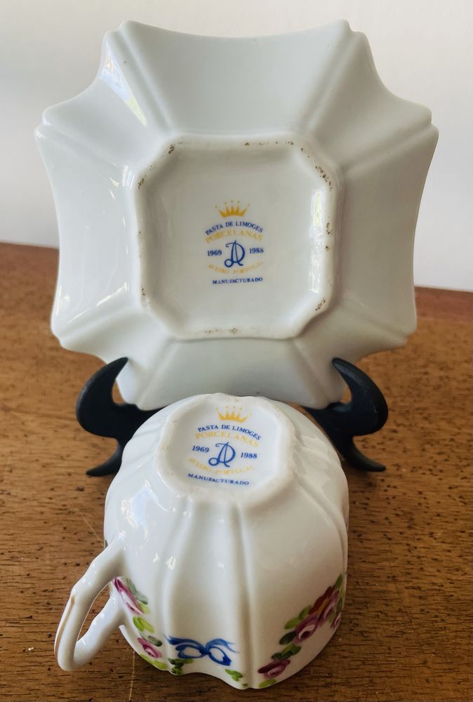 Chávena pintada à mão - Pasta de Limoges