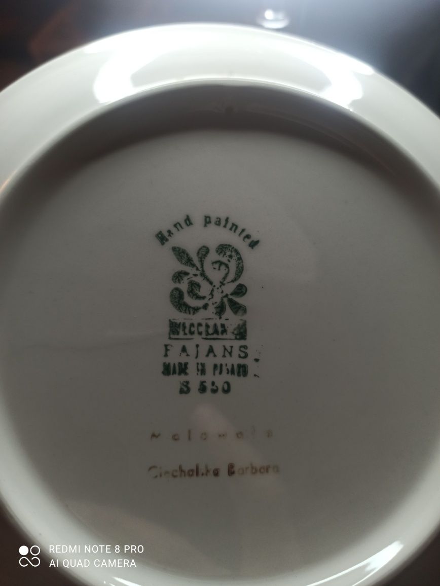 Talerz PRL porcelana