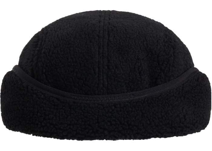 Supreme Deep Pile Earflap Camp Cap Black S/M