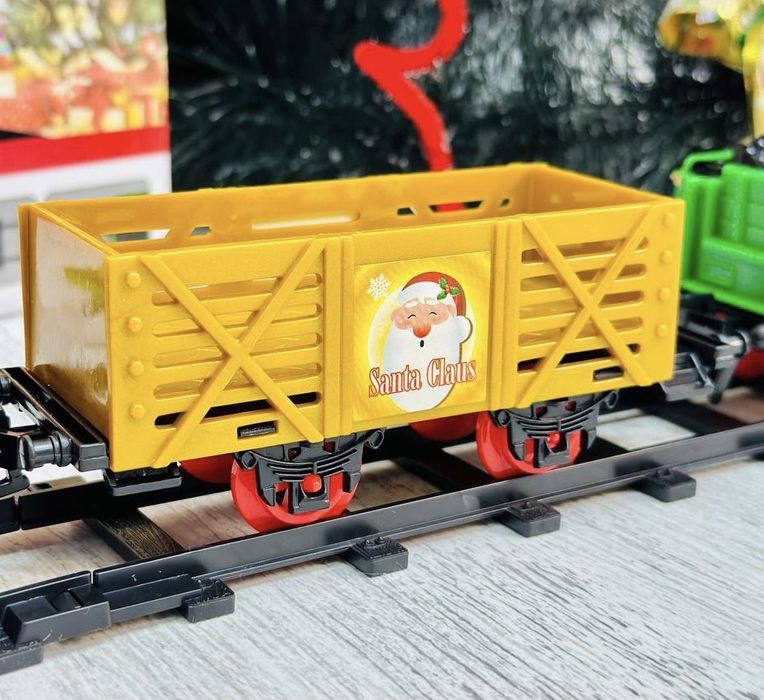 Дитяча залізна дорога залізниця різдвяний поїзд світло звук