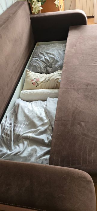 Kanapa sofa rozkładana duży pojemnik stan super