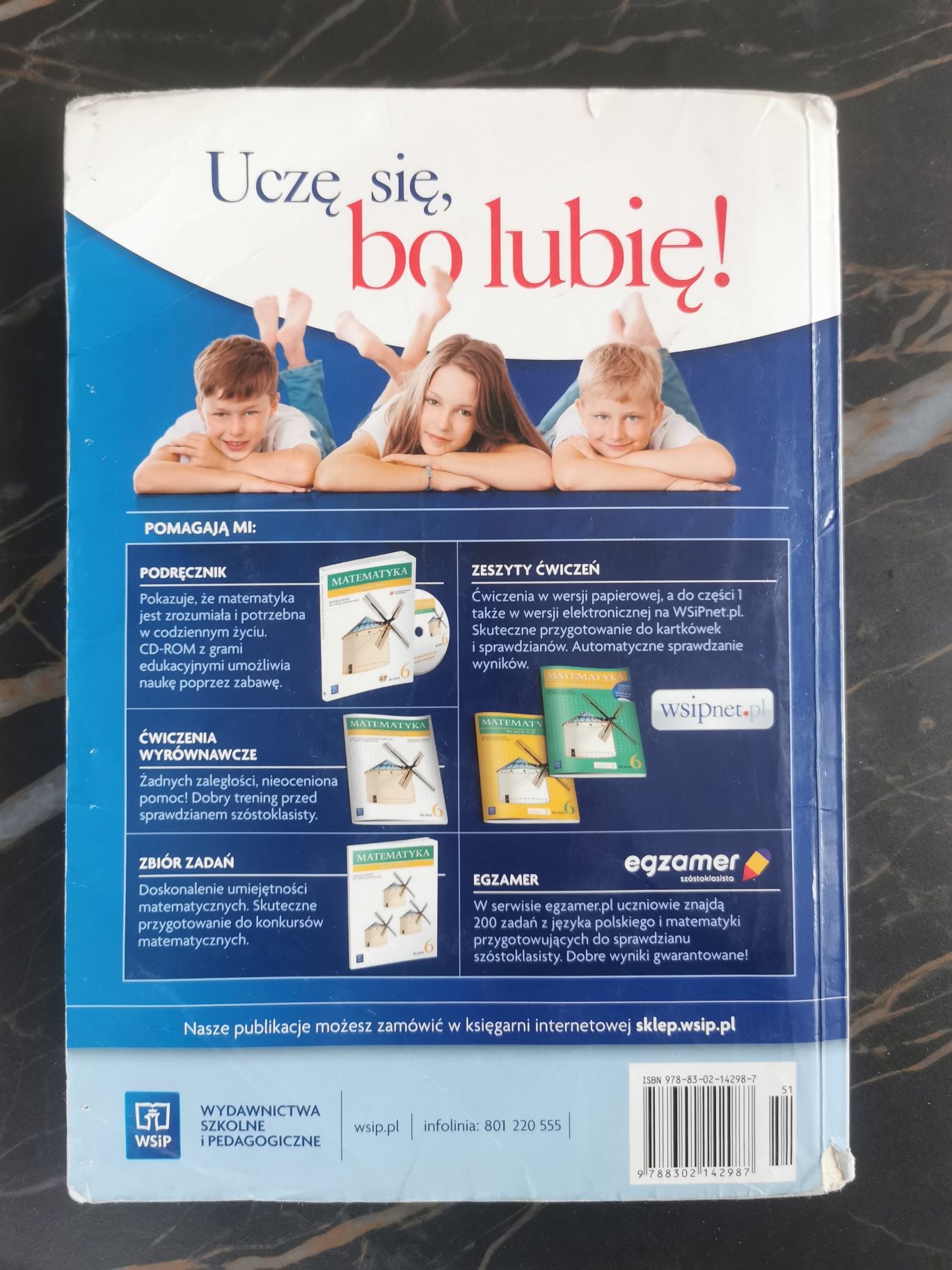 Matematyka wokół nas. Podręcznik dla klasy 6 szkoły podstawowej. WSiP.
